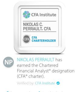 Nikolas Perrault CFA Badge